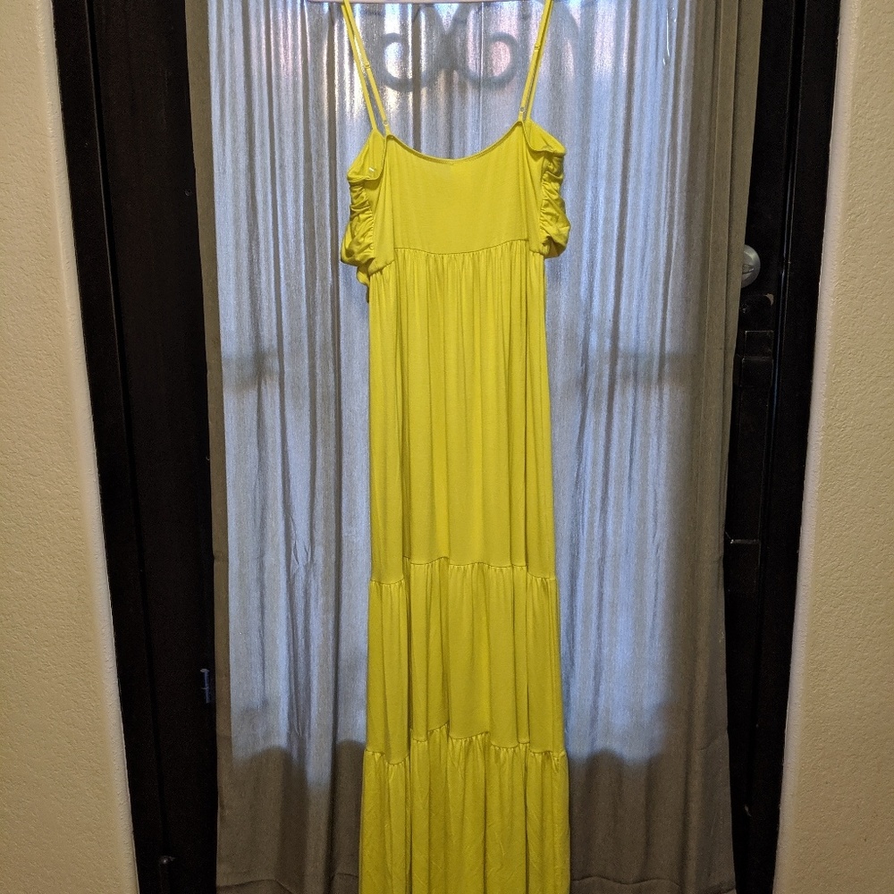 7th Roy Ruffled Maxi Dress Small - Picture 2 of 5